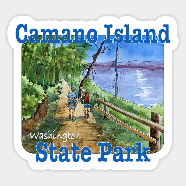 Camano Island State Park, Washington Sticker by MMcBuck